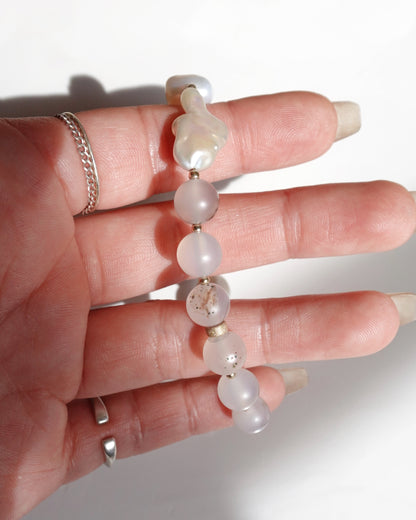 14KGF〈Magnet Bracelet〉Fresh water pearl