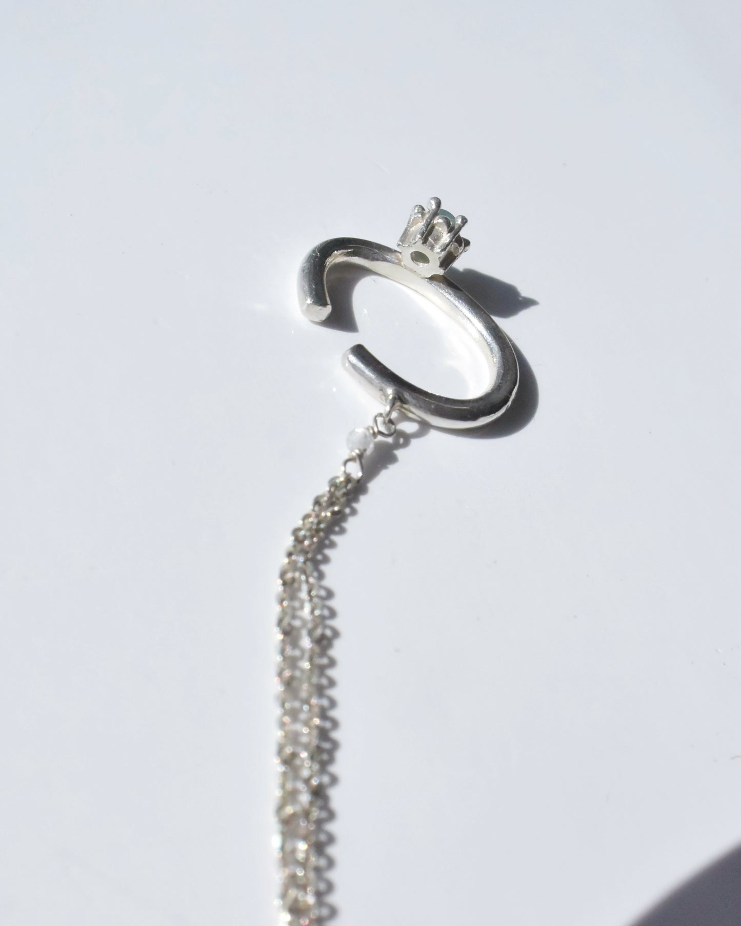 Silver 〈Ear cuff〉Grandidierite