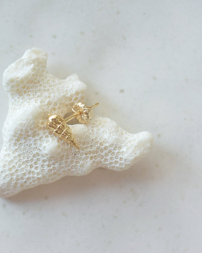 K18pt〈Cast of real ocaen〉Stud earring | ピアス