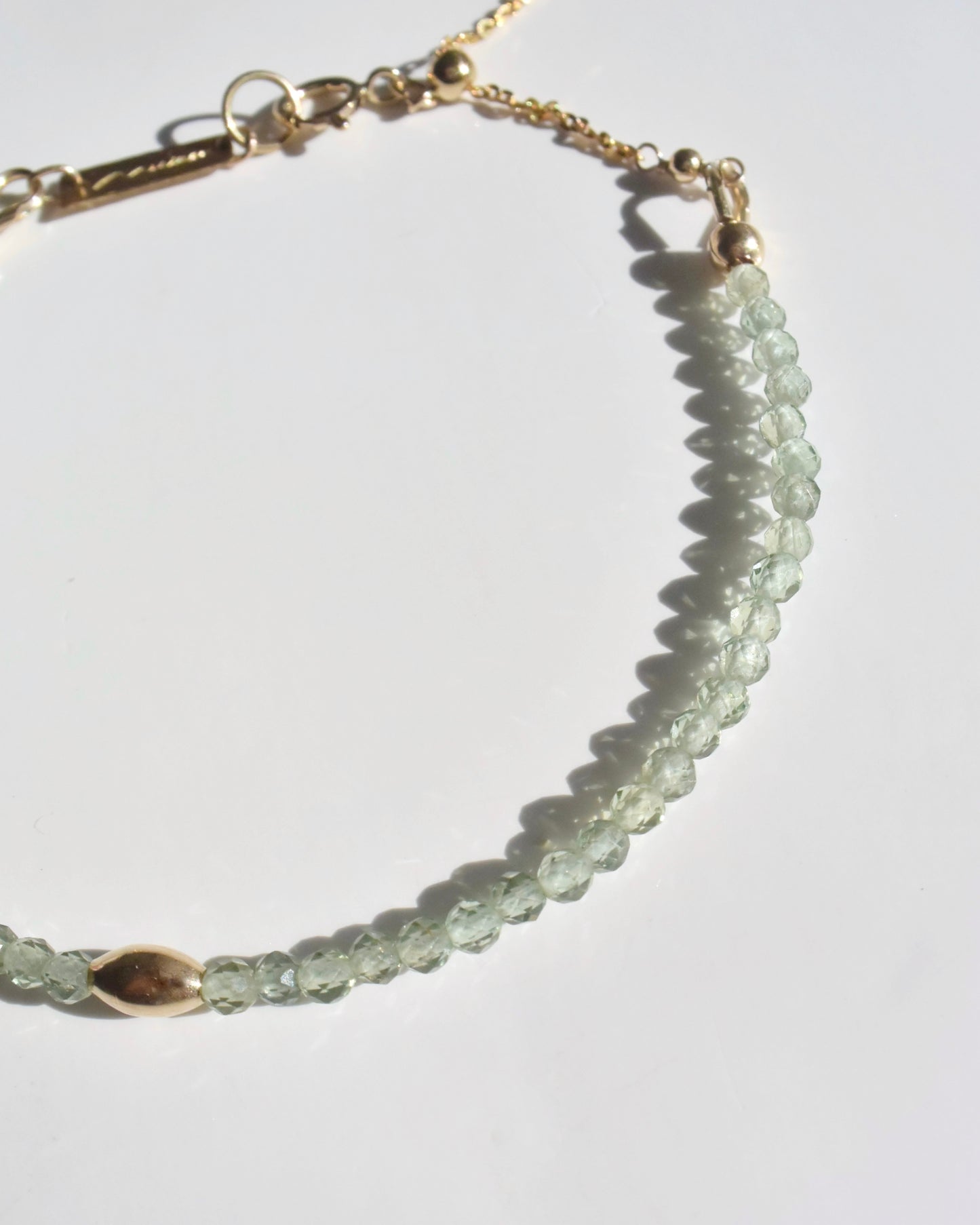 14KGF〈Green apatite〉Bracelet