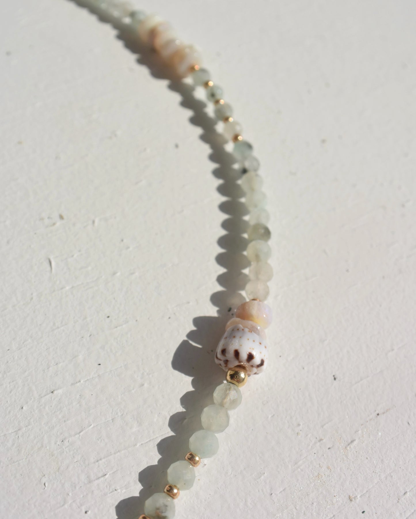 14KGF〈Earthing beads necklace〉Jasper&Opal