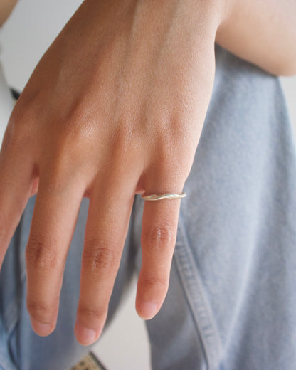 〈OPEN WATER〉Silver-Pinky ring-