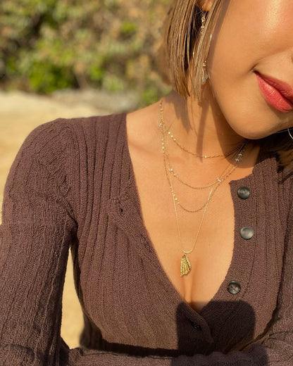 ［Online shop限定プライス］〈Sea chips〉Necklace-GD/1-