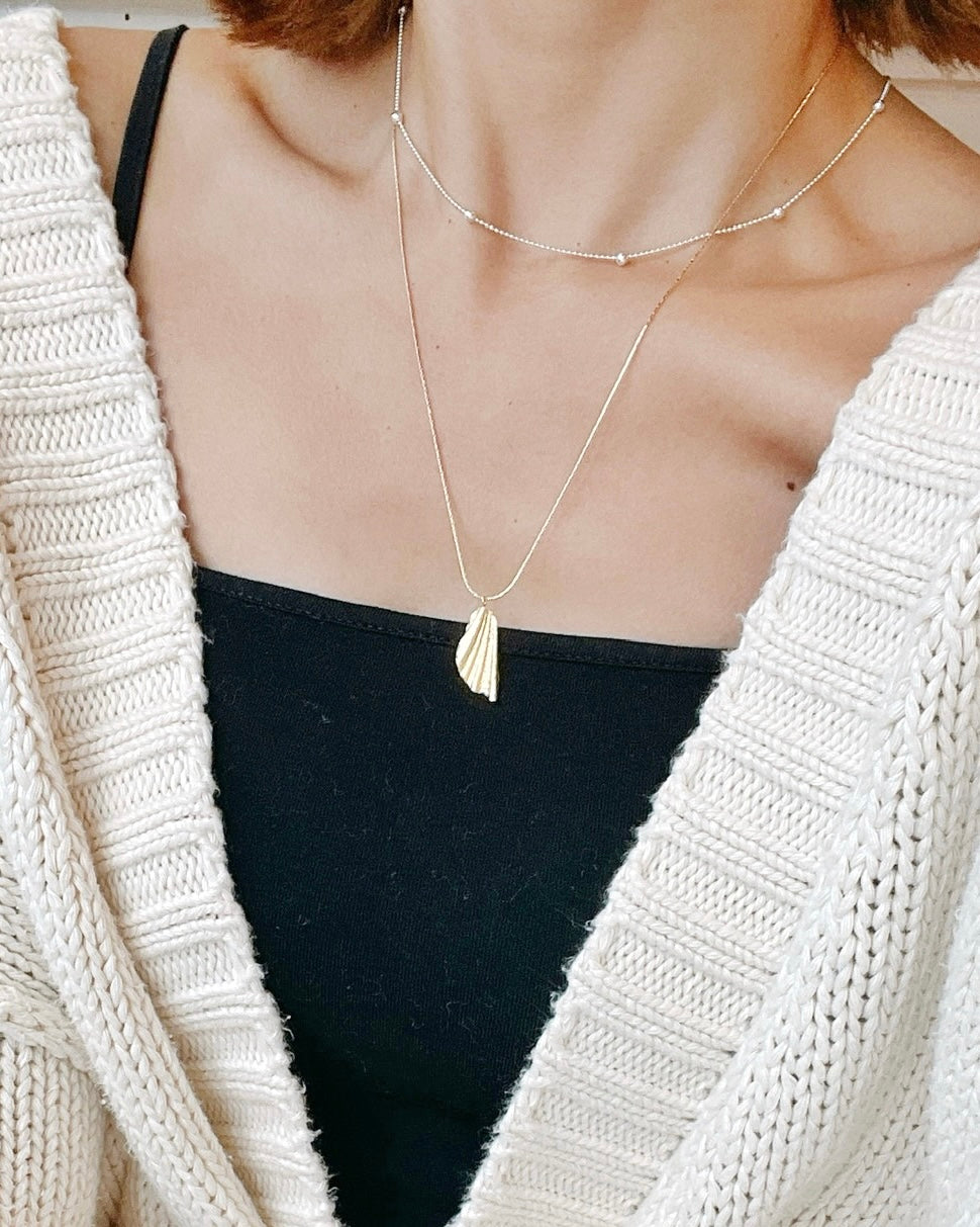 ［Online shop限定プライス］〈Sea chips〉Necklace-GD/1-