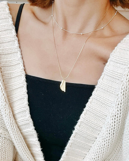 ［Online shop限定プライス］〈Sea chips〉Necklace-GD/1-