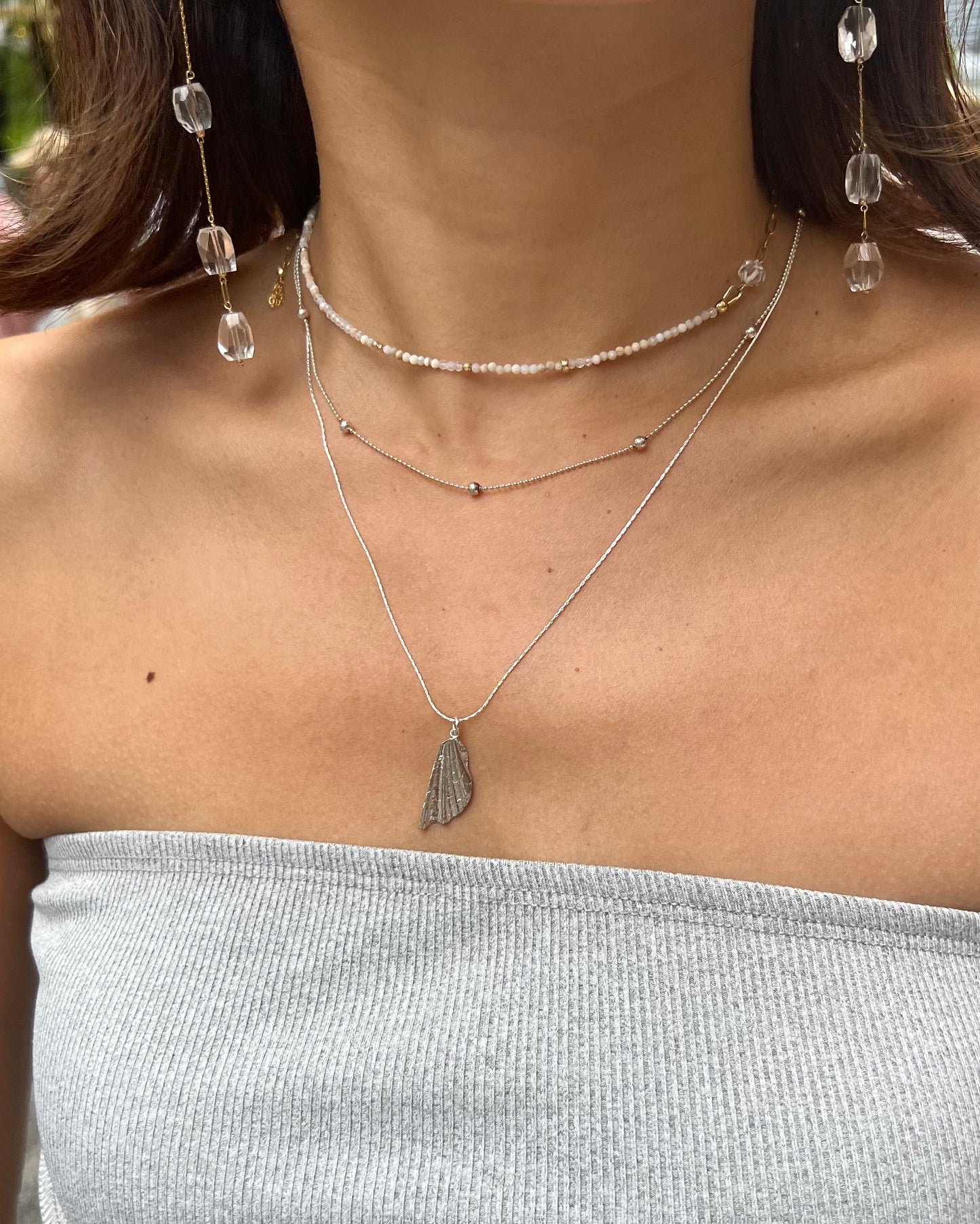 ［Online shop限定プライス］〈Sea chips〉Necklace-SV/1-