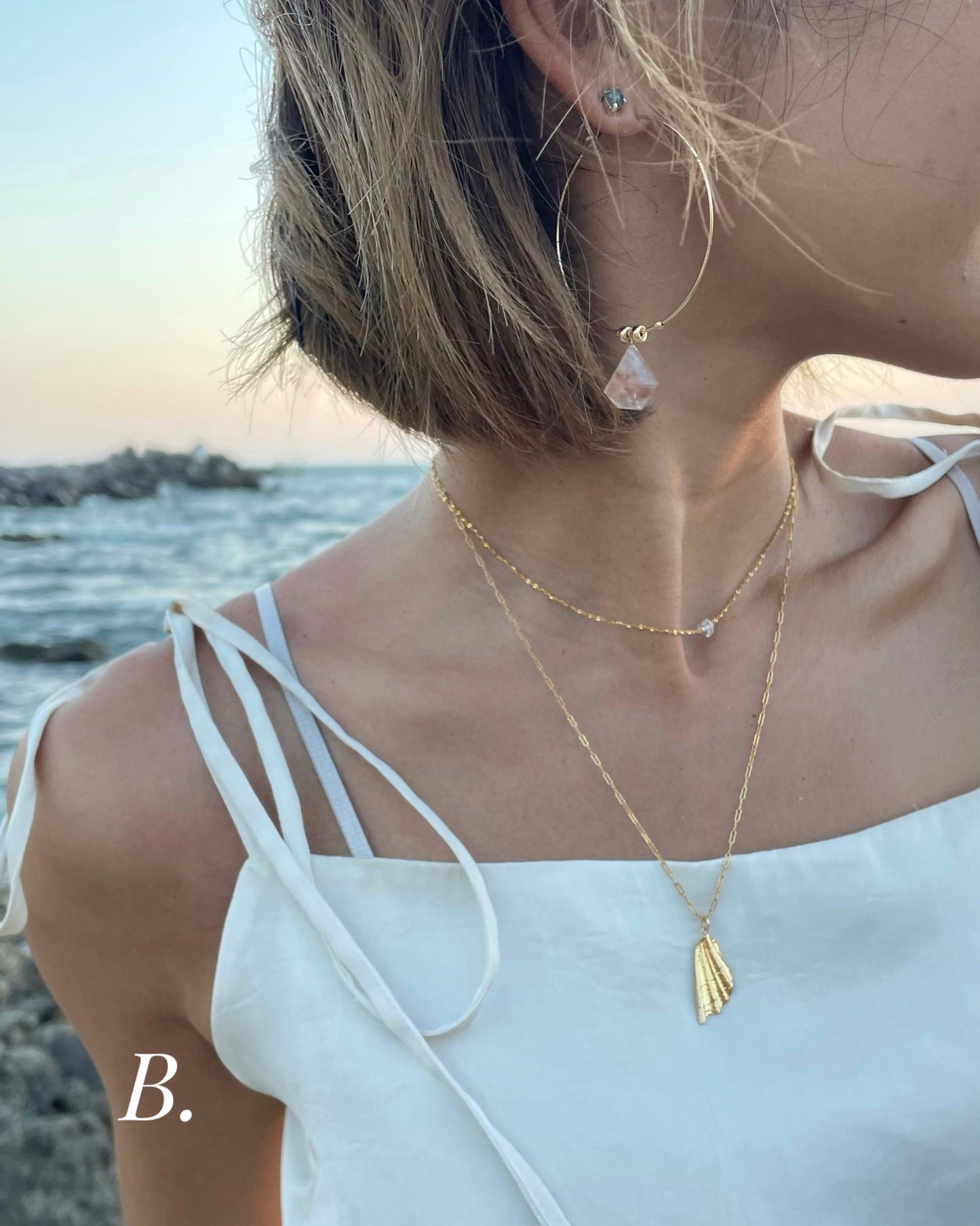 ［受注生産］ K18pt&14KGF〈Sea chips〉Necklace | ネックレス