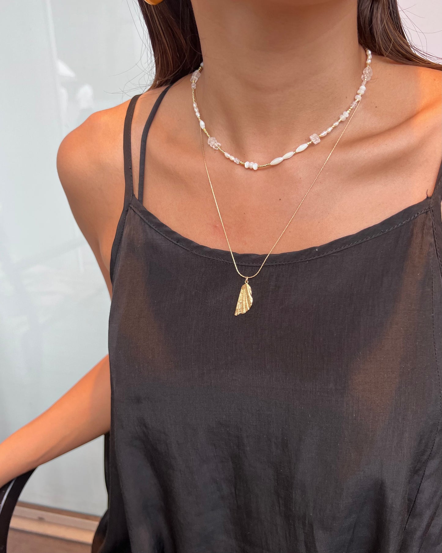 ［Online shop限定プライス］〈Sea chips〉Necklace-GD/1-