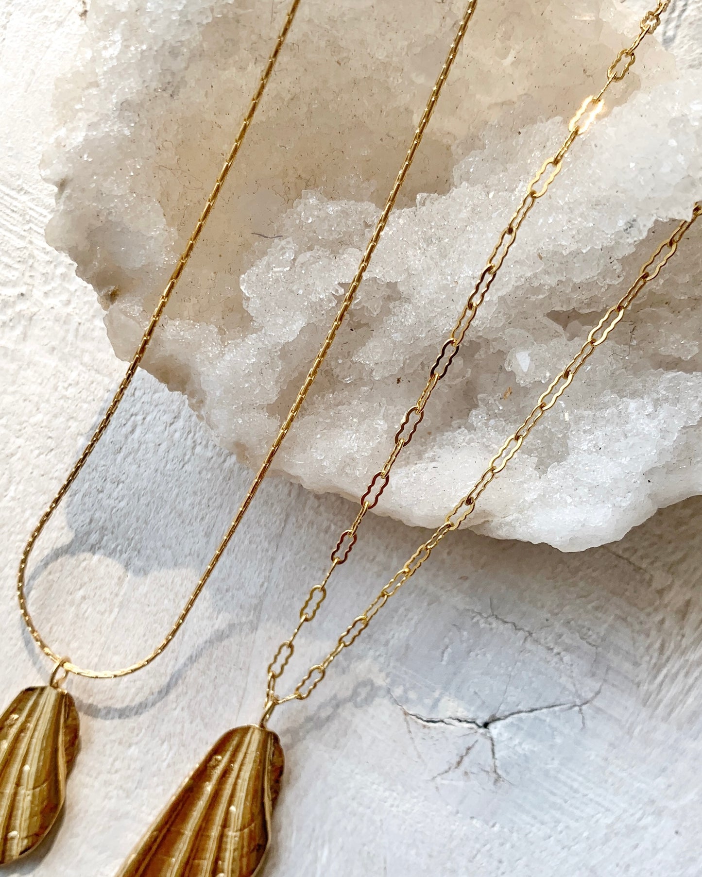 ［Online shop限定プライス］〈Sea chips〉Necklace-GD/1-