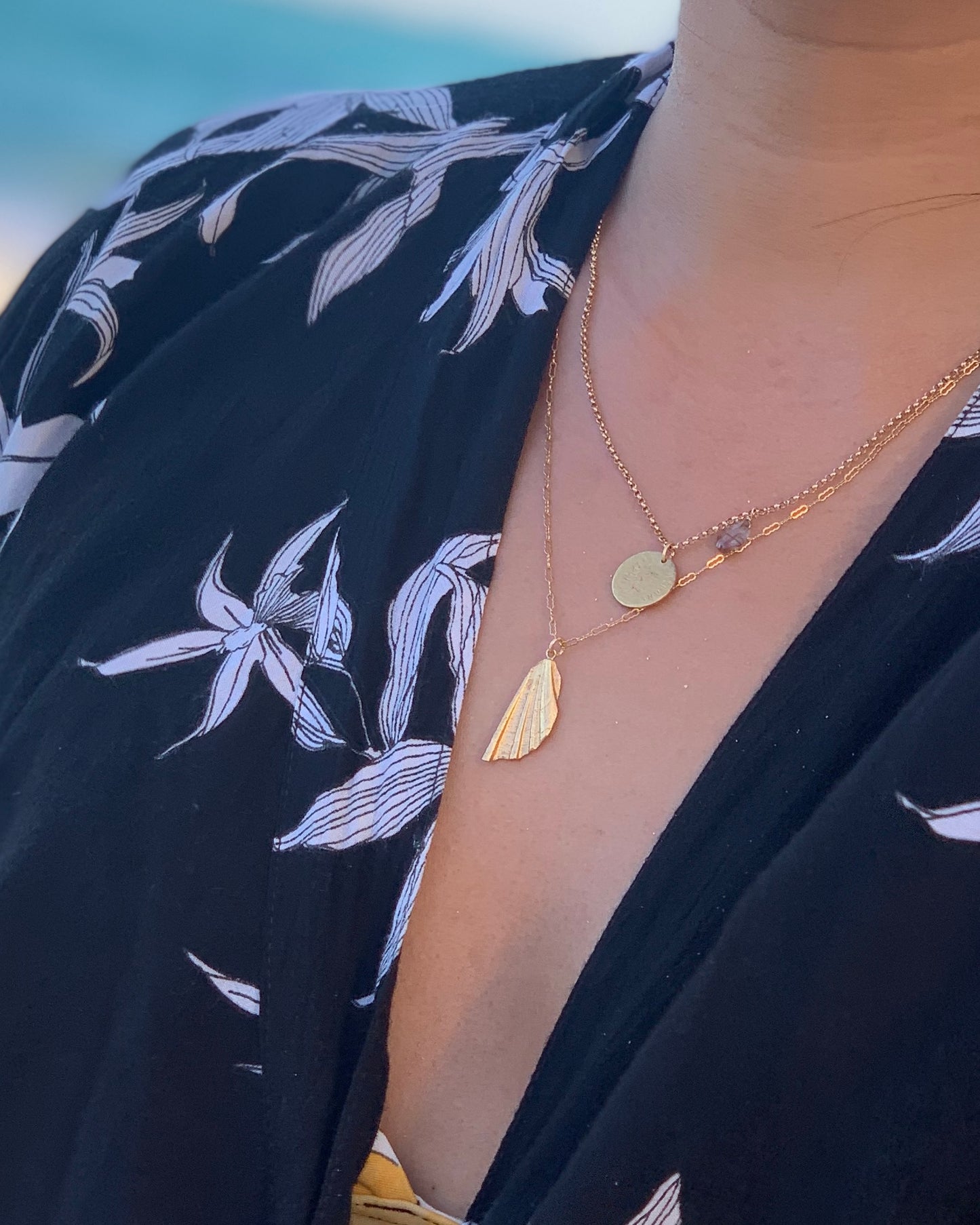 ［Online shop限定プライス］〈Sea chips〉Necklace-GD/2-