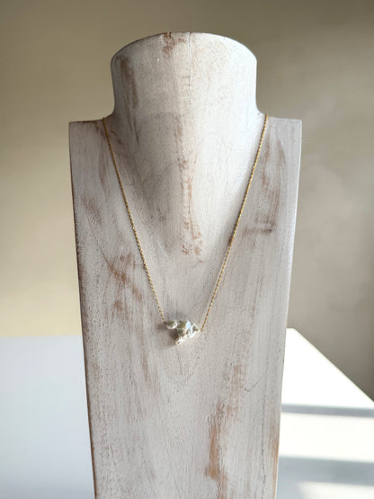 14KGF〈Floating Pearl-Necklace-〉Fresh water pearl