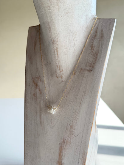 14KGF〈Floating Pearl-Necklace-〉Fresh water pearl