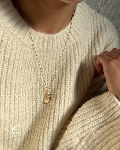 ［受注生産］ K18pt&14KGF〈Sea chips〉Necklace | ネックレス