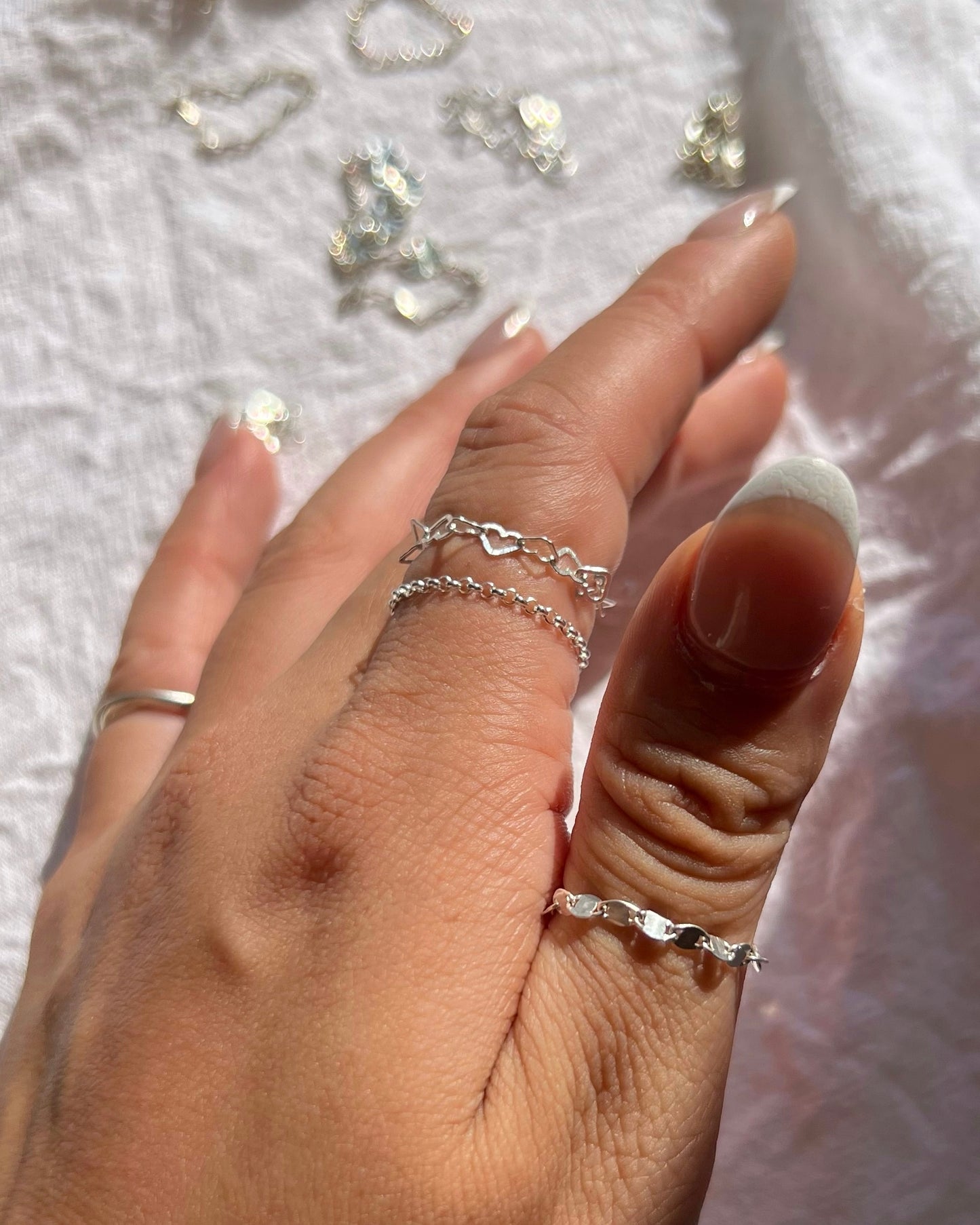 ［送料無料］Silver＆14KGF〈ChaIn rIng〉