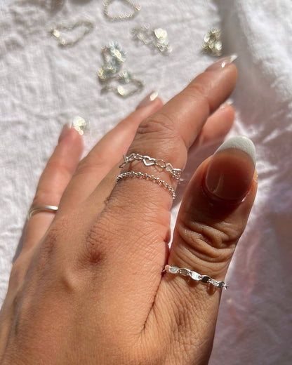 ［送料無料］Silver＆14KGF〈ChaIn rIng〉