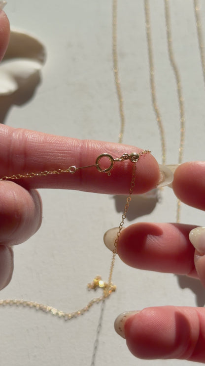 14KGF〈Floating Pearl-Necklace-〉Fresh water pearl