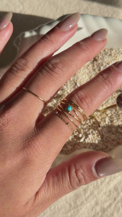 K18pt〈Spinning bubbles　by good intuition〉Turquoise