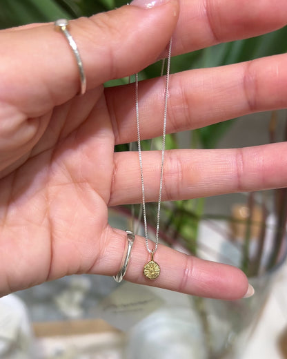 Silver＆K18plating〈Sunshine charm〉 Necklace